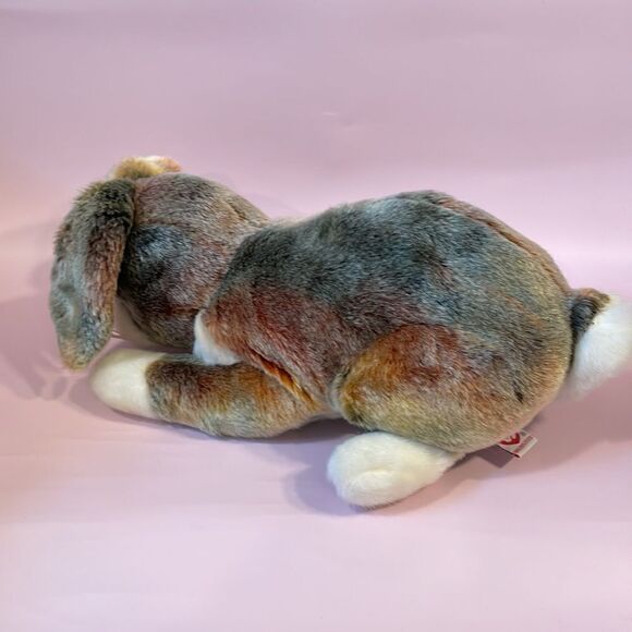 Ty Classics Collection “Meadow” the White and Brown Bunny Rabbit - 12” long EUC - Picture 8 of 10